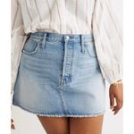 Madewell  Rigid Denim Relaxed Mini Skirt Northdale Light Wash 29 EUC Blue Jean Photo 2