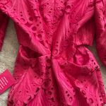 Adelyn Rae  Harper Lace Mini Dress hot pink Photo 3