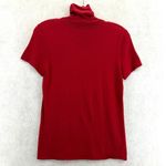 Ralph Lauren Black Label Large Top Cashmere Silk Turtle Neck Red Preppy Luxury Photo 1