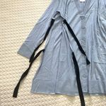 NWOT $650 Maison Margiela Women's Side Bow Wool Blend Cardigan Sweater Sz L MM6 Blue Size L Photo 5