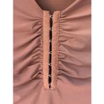 Abercrombie & Fitch Brown Long-Sleeve Slinky Hook-and-Eye Bodysuit Size S Photo 7