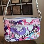 Coach Authentic 1941 POPPY shimmery Leather/thick Cotton zip closure wristlet Photo 1