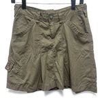 The North Face  Skirt Women's Size 4 Olive Green Cargo Pleated Side Pocket Knee Photo 0