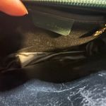 Vintage EUC Christian Koban Paisley Leather And Fabric Italian Purse Green Blue Photo 10