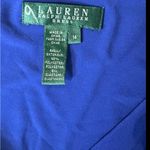 Lauren Ralph Lauren Plus 14 Career Dress Royal Blue Fit & Flare Swing Jersey Photo 4