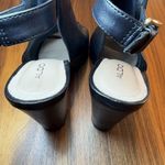 ALDO  Womens Noassa Heeled‎ Sandal, Black Leather, 6.5 Photo 4