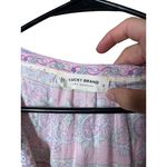 Lucky Brand  Blouse Womens Size S Multicolor Floral‎ Paisley V Neck Boho Chic Photo 4