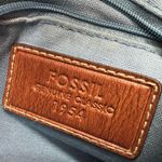 Fossil  striped braided handle shoulder bag colorful magnetic closure casual Photo 8