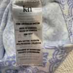 Karen Neuberger Pajama Set L/G Blue White‎ Pattern Short Sleeve Top Pants Size undefined Photo 3