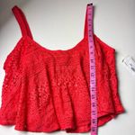 Decree   Crochet Style Flowy Swimsuit Black Bralette Top Sz L NWT Photo 3