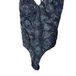 Victoria's Secret Victoria’s Secret Black Metallic Palm Lace Strappy Bodysuit Size Medium‎ Photo 2