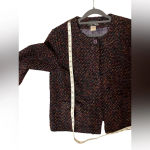 Chico's Vintage Requirements Petite Tweed Jacket Women's size 10P Preppy Photo 11