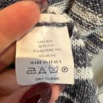 Amina Rubinacci Textured Sequin Grey Linen Blend Knit Sweater Dress Size Medium Gray Photo 8