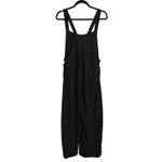 Halara  Jumpsuit Overalls Womens Large Black Waffle Wide Leg Adjustable Pockets Photo 1