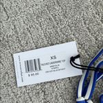 We Wore What NWT  Ruched underwire top coastal blue offwhite micro stripe Photo 6