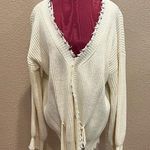 Blue Blush Blush Blush Luna Belted Cream Cardigan Photo 0