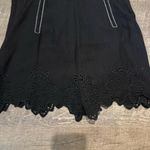 ZARA Black Topstitching Eyelet Embroidered Trim Romper Jumpsuit Photo 7