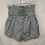Free People FP Movement The Way Home Ultra High Waisted Pull On‎ Shorts Medium Gray Photo 3