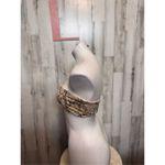Top secret snake print tube top size large Tan Photo 2