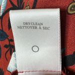 ALC Frank A.L.C. Sosta Burgundy Wine Red Floral Silk Tie-Front Mini Dress Size 4 Photo 11