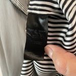 Rag and Bone Luca Striped Pajama Top Womens XS short sleeve100% silk black & white Photo 6