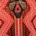 Madison Leigh  Orange With Embroidered Tribal Pattern dress size 12 Photo 1