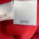 Anne Klein Sz 14 Red Flutter Sleeve Side Zipper Faux Wrap Dress w/Matching Belt Photo 12