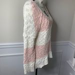 Free People chunky oversized striped pink sweater Photo 2