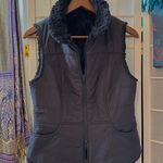 CAbi Black Reversible Faux Fur Lined Full Zip Jacket Vest Photo 1