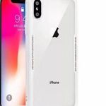 iPhone XS Max Stylish Shock Resistant Tempered Glass Case White Photo 0