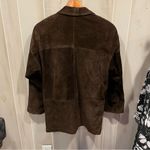 Vintage 70’s chocolate suede oversized blazer Comint Argentina lined pockets Brown Size L Photo 2