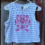 Maeve Women’s Medium  by Anthropologie Striped Graphic Cropped Tank Photo 0