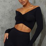 Pretty Little Thing PLT Black Crop Top Photo 0