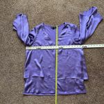 Diane Gilman  Top Women’s Lg Pullover Tired Purple Party Lagen Photo 6