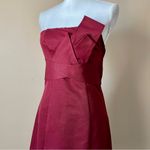 The Limited  | Burgundy Strapless Cocktail Dress Sz 2 Photo 4