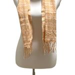 Boutique Houndstooth Print Scarf Peach One Size Photo 3