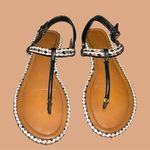 ALDO  cute braided trim thong sandals Photo 0
