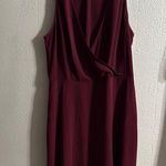 A New Day  Mini Dress in Burgundy with Flattering Fit Photo 0
