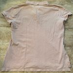 Abercrombie & Fitch Women’s Size Large Flesh Color Short Sleeve Polo Shirt Photo 2
