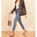 Reformation  High Rise Skinny Jeans raw hem‎ size 25 Photo 3