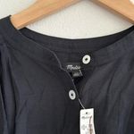 Madewell Balloon-Sleeve Top in Jet Black, Size X-Small Photo 7