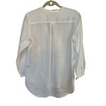L. L. Bean linen blouse pullover style white sz Small Photo 1