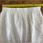 ANDIE NWT The Mona Skirt Size M White Eyelet Midi 100% Cotton Scalloped Hem Photo 5