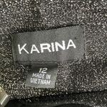 Karina Black Metallic Shimmer Dress Size 12 Photo 5