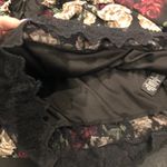 Iz Byer  Small Black Floral Blouse Lace on Bottom Photo 7
