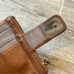 Fossil  Tan Leather Wallet with Gold Accents Photo 2