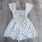 Blue Floral Romper Photo 0