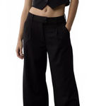 American Eagle AE Stretch Poppy Trouser Black NWT Size 2R/26W Photo 0