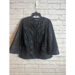 Susan Graver Women’s Faux Alligator Leather Zip Swing Chic Jacket Size Medium Photo 8