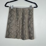 ZARA Faux Leather Snake Skin Mini Skirt Sz XS Photo 2
